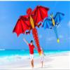 1.6M Dinosaur Kite with 100M Flying Line and Spool, Easy Grip Handle, Kids Beginner Kite Easy to Assemble and Fly LSDRALOBBEB 0401(Color:C,Size:) view 4