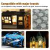 Pamvava Light Up Bricks Accessories Kits, 2x2 Classic Transparent LED Light Brick Pack, 14 Pieces Parts Building Blocks Set Toys view 2