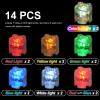 Pamvava Light Up Bricks Accessories Kits, 2x2 Classic Transparent LED Light Brick Pack, 14 Pieces Parts Building Blocks Set Toys view 3