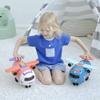 Dwi Dowellin Airplane Car Toy,Steering Wheel Toys for 3 4 5 6 Year Old Boys&Girls with Sound and Light,Toddler Educational Plane Driving Toy Gift for Kids Aged 3+, Blue view 2