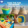 TOY Life Collapsible Beach Toys for Kids with 4 Silicone Collapsible Sand Buckets & 8 Shovels & Mesh Bag, Travel Beach Essentials for Kids Sand Toys Toddlers, Sandbox Toys for Boys Girls Ages 3-5 4-8 view 2
