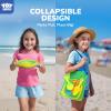 TOY Life Collapsible Beach Toys for Kids with 4 Silicone Collapsible Sand Buckets & 8 Shovels & Mesh Bag, Travel Beach Essentials for Kids Sand Toys Toddlers, Sandbox Toys for Boys Girls Ages 3-5 4-8 view 3