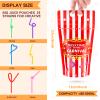 25 Sets Carnival Theme Party Decorations Carnival Bags Carnival Drink Pouches with Straws Reusable Carnival Treat Bags with Zipper for Carnival Party Favors Kids Circus Favor Plastic Circus Party Bag view 2