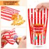 25 Sets Carnival Theme Party Decorations Carnival Bags Carnival Drink Pouches with Straws Reusable Carnival Treat Bags with Zipper for Carnival Party Favors Kids Circus Favor Plastic Circus Party Bag view 3