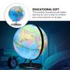 Mipcase Tabletop World Globe Desktop World Globe Light Up Illuminated Educational Terrestrial with Stand for Adults Office Decoration Desktop Political view 4