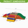 Betterhood Climbing Blocks for Toddlers 1-3, 7 Pcs Kids Soft Play Set, Toddler Soft Couch Climber Gymnastics Equipment for Crawling and Sliding at Home, Preschool view 2