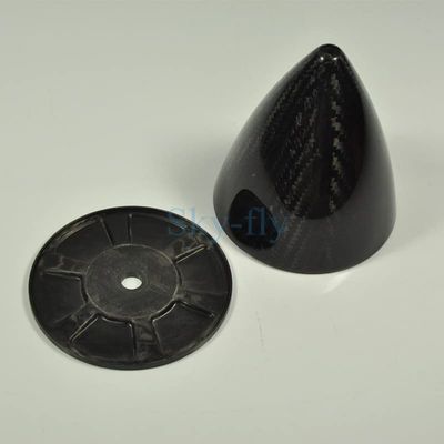 Replacement Part For 1pcs 100% Carbon Fiber Spinner Not Cutouts Hole 1.75" 2" 2.25" 2.5" 2.75" 3.75" 4" 5" For Airplane Model - (Color: 44mm)