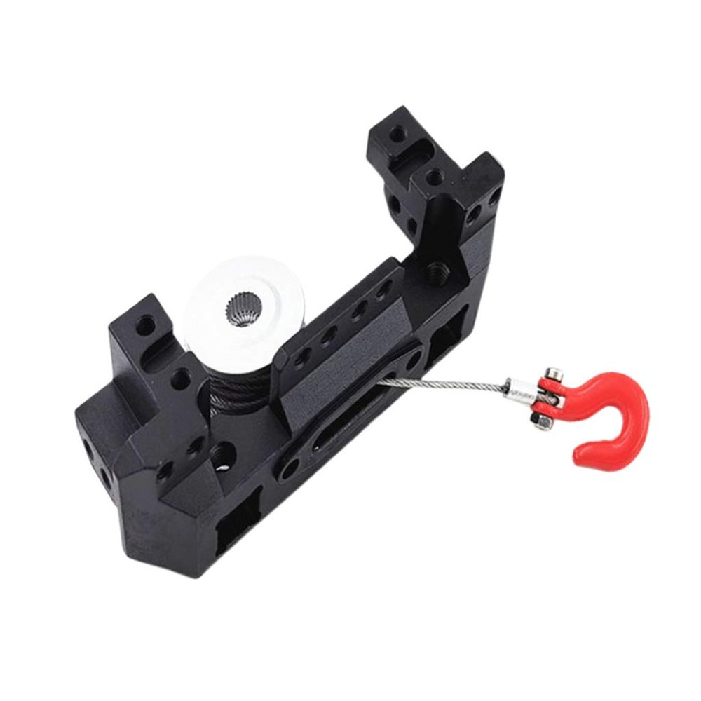 Replacement Part For RC Servo Mount Stand Holder & Trailer Chains With Hooks For 1/10 Car - (Color: Black)