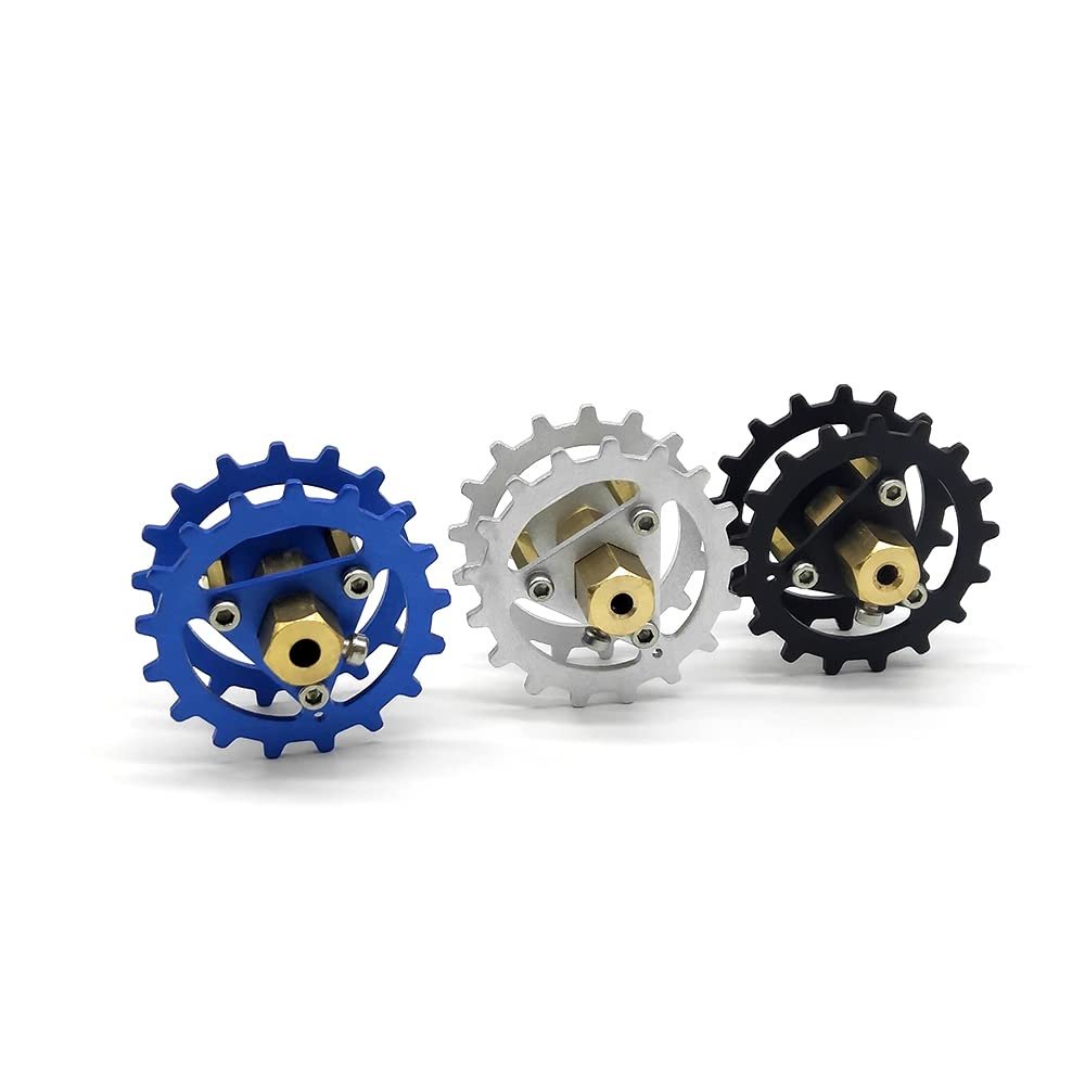 Replacement Part For 4PCS/lot.Colorful Aluminum Alloy Driving Wheel,Wheel,te Control Car Part,for Tank Chassis,Model Car Parts - (Color: Silver 5mm Hole)
