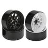 Replacement Part For 2pcs 54mm Beadlock Wheel Rims Alloy Wheel Rims For -4 1/10 RC Crawler Car Spare Parts Accessory - (Color: Black) view 3