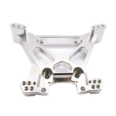 Replacement Part For Aluminum Rear Shock Tower Upgrade Parts For 1:10 4x4 Replacement Of Part 6838 6839 - (Color: Silver)
