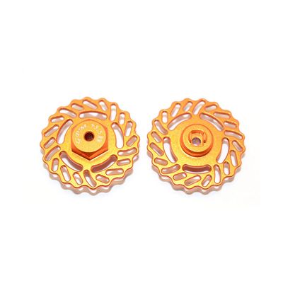 Replacement Part For 1Pair Brake Disc For LATRAX SST/TETON 1/18 Aluminum Alloy Disc Brake Rotor 5.5MM - (Color: Orange)