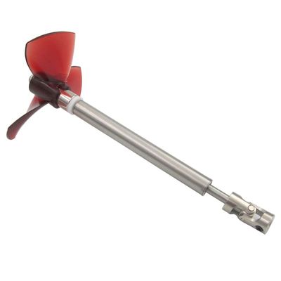 Replacement Part For 1Set 5mm Boat Shaft+10mm Bushing+3.17/4/5/6/8mm Motor Shaft Cardan Joint+80mm Large Propeller Assembly Set For DIY RC Boat Model - (Color: L30cm Motor 3.17mm)