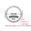 Replacement Part For Electric Railway Train Track Parts 12 Pcs/Lot Railroad Track DIY Assembled Class Children's view 3