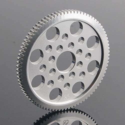 Replacement Part For RC 7075-85T / 80T Silver Spur Gear For 1/10 Sakura D3 CS Drift Racing Car - (Color: 7075-80T)