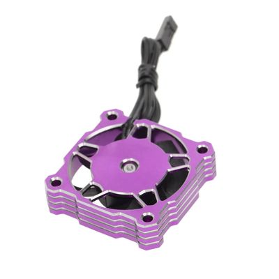RC 40x40mm Heat Dissipation Fan High Speed 15000RPM Motor Cooling Fan For 1/10 1/8 1/12 RC Car Parts - (Color: Purple)