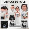 AIOU AIOU 8" Two People Custom Bobbleheads Figurine Personalized As Anniversary Day Birthday Mother's Father's Day Best Gifts for Elderly Souvenir Unique Idea Gifts Based on Photos view 4