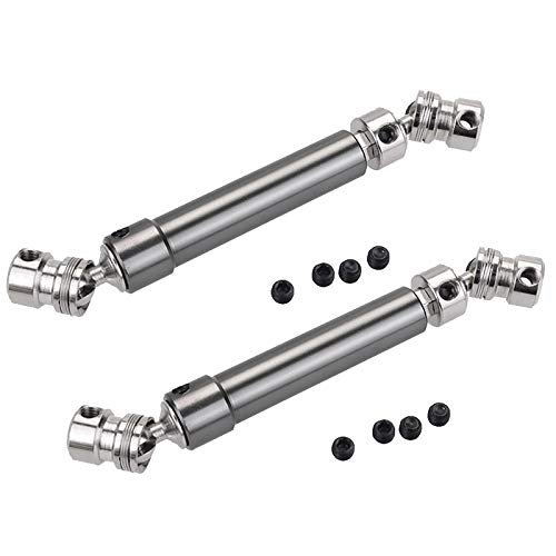 Replacement Part For 2Pcs Metal Drive Shaft 100-145mm For RC Car 1/10 Crawler Truck Shaft SCX10 - (Color: Gray)