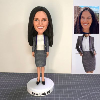 AIOU AIOU 8" A Person Custom Bobbleheads Figures Personalized As Mother's Father's Anniversary Day Christmas Birthday Gifts for friends Souvenir Unique Idea Gifts Based on Photos