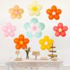 136 Pcs Daisy Flower Balloons DIY Kit - Groovy Boho Theme Party Decorations, Daisy Flower Balloon Set for Groovy Retro Hippie Birthday, Baby Shower,Wedding Party Supplies view 3