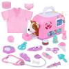 Gifts2U Pet Care Cage Play Set, Vet Clinic and Doctor Kit for Kids with Dress Up Costume, Doctor Medical Pretend Role Play Dog Grooming Toys, Puppy Feeding Carrier Toy for Boys and Girls Ages 3-8 view 1