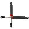4Pcs RC Car Shocks Shock Absorber Internal Spring Shocks Damper Upgrade Parts Compatible with Axial SCX10 Traxxas TRX4 Redcat Tamiya 1/10 RC Crawler (Hole Distance:110mm, Black) view 3