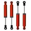 4Pcs RC Car Shocks Shock Absorber Internal Spring Shocks Damper Upgrade Parts Compatible with Axial SCX10 Traxxas TRX4 Redcat Tamiya 1/10 RC Crawler (Hole Distance:110mm, Red) view 1