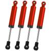 4Pcs RC Car Shocks Shock Absorber Internal Spring Shocks Damper Upgrade Parts Compatible with Axial SCX10 Traxxas TRX4 Redcat Tamiya 1/10 RC Crawler (Hole Distance:110mm, Red) view 2