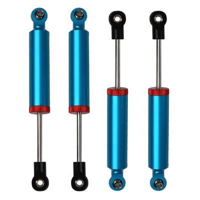 4Pcs RC Car Shocks Shock Absorber Internal Spring Shocks Damper Upgrade Parts Compatible with Axial SCX10 Traxxas TRX4 Redcat Tamiya 1/10 RC Crawler (Hole Distance:110mm, Blue)