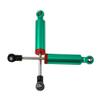 4Pcs RC Car Shocks Shock Absorber Internal Spring Shocks Damper Upgrade Parts Compatible with Axial SCX10 Traxxas TRX4 Redcat Tamiya 1/10 RC Crawler (Hole Distance:100mm, Green) view 3