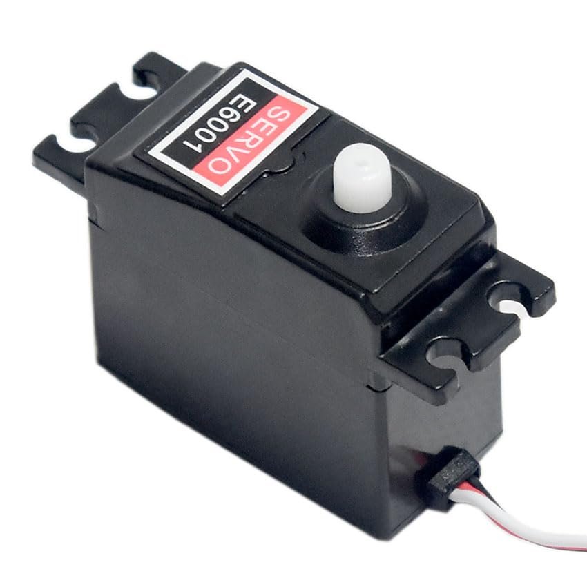 E6001 6kg Plastic Gear Analog Servo JR Plug for RC Car Buggy Off-Road Truck Truggy (2pcs)