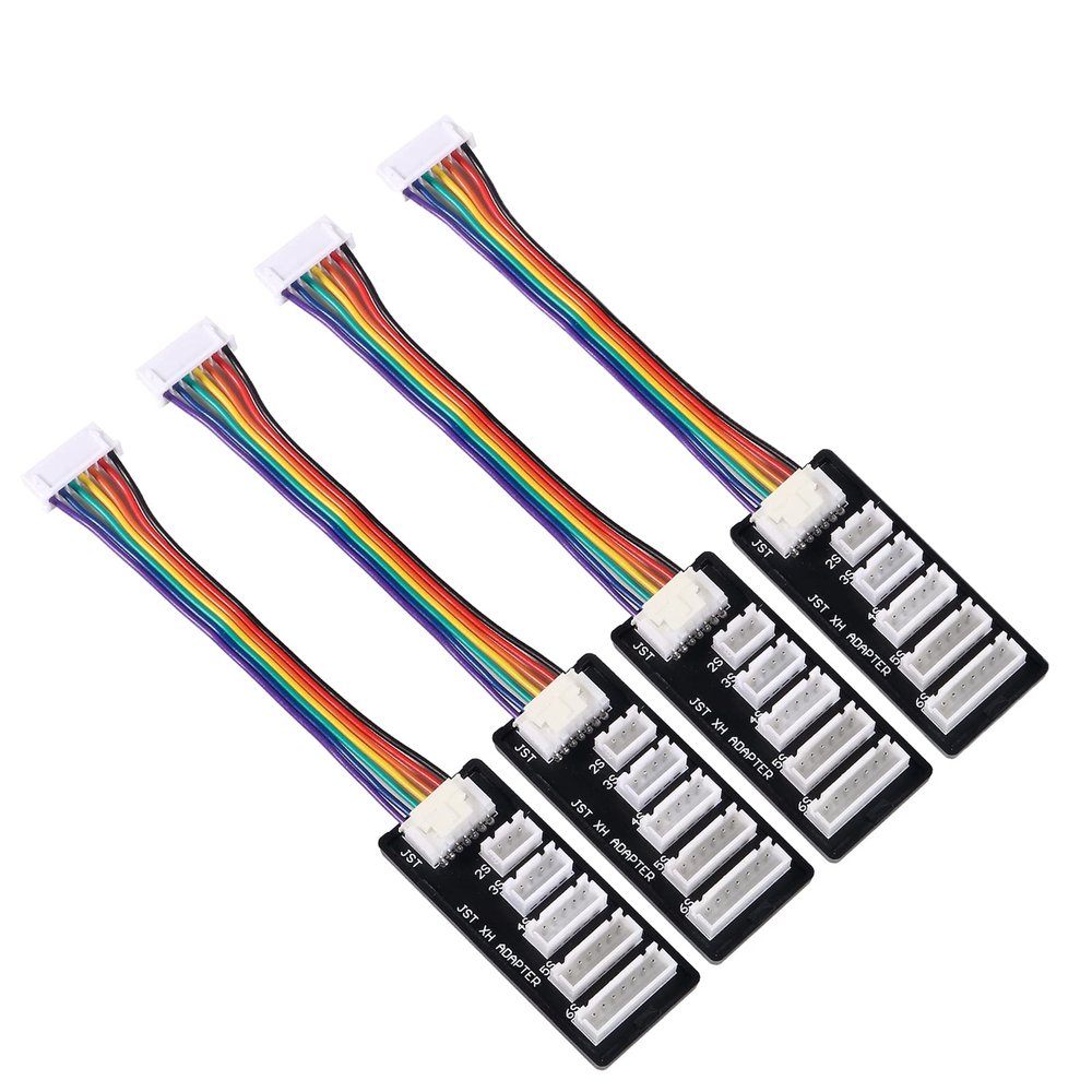 QCCAN 4PCS JST-XH 2-6S Lipo Battery Charge Balance Board Expansion Adapter Converter for JST-XH Connector