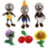 6Pcs Plants vs Zombies Plush Toys Zombie Sets,Ducky Newspaper Conehead Zombie,Sunflower Chomper Cherry Bomb Plant Soft Plants vs Zombies Toys PVZ Plush 1 2 for Birthday,Party,Halloween & Christmas view 1