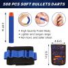 Tudaymol Nerf Bullets 500 Official Dart for Nerf N-Elite Series Refill Darts Foam Bullets Ammo Packs - Compatible with All Elite Blaster view 3