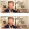 blinkee Two Pack 100 USD President Donald Trump Collectible Gold Plated Fake Bank Note view 1