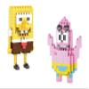 EBTY DREAMS Inc. - Set of 2 Bob, Patrick Educational DIY Model Mini Building Blocks view 1