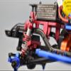 8pc set Upgrades Aluminum Front/Rear DamperMidpoint Distance 35mmAXIAL SCX24 WRANGLER JLU CRC-AXI00002 RC Cars by GPM (red) view 2
