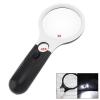 Microscope Kit Magnifying Glasses with Light for Reading, Handheld 3X 45X Illuminated Magnifier Microscope with 3 LED Microscope Lens Adapters (Color : 1) view 2