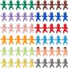 ZZYFGH 60 Mini Plastic Little Babies 12 Colors Tiny Figurines for Baby Shower Ice Cube Game, Bulk Small King Cake Dolls 1 Inch view 1