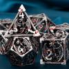 ARUOHHA Hollow DND Metal Dice Set Blood Dragons D and D Dice, RPG Role Playing Games Dungeons Polyhedral Dice with Gift Box D20 D12 D10 D8 D6 D4 view 2