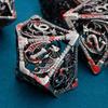ARUOHHA Hollow DND Metal Dice Set Blood Dragons D and D Dice, RPG Role Playing Games Dungeons Polyhedral Dice with Gift Box D20 D12 D10 D8 D6 D4 view 4