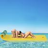 TOUPUWAN 7.5'x 3' Floating Pad, Water Lily Floating Pad, XPE High Density Foam Pad with Storage Straps for Pool and Outdoor Water Sports, Suitable for Adults and Teens view 1