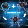 8PCS Transformable Fidget Spinner Toy for Kids Adults, Deformation Robot Chain Spinner Fingertip Gyro Toys for Boys Girls 3-12, Stress Relief Sensory Toys for Goodie Bag Fillers Kids Travel view 3