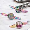 Hand Fidget Spinner Toy for Kids Adults, Rainbow Metal Sensory Ball Orb Toy for Boys Gilrs, Gift for Anxiety Stress Relief, Quiet Desk Toys Decoration for School Home Office view 2