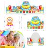 LACCHOUFEE 90 Pieces Happy Birthday Kits for Kids Classroom - Include Adjustable Happy Birthday Hats, Colored Silicone Stretch, Badge Stickers - School Teachers Students Kindergarten Party Supplies view 2