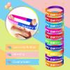 LACCHOUFEE 90 Pieces Happy Birthday Kits for Kids Classroom - Include Adjustable Happy Birthday Hats, Colored Silicone Stretch, Badge Stickers - School Teachers Students Kindergarten Party Supplies view 3