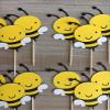 12Pcs Bumble Bee Cupcake Toppers Oh Babee Cupcake Picks Multi Layer Honey Bee Cupcake Picks for Baby Shower Birthday Party Decorations Supplies view 2