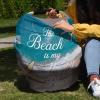 Baby Car Seat Covers Starfish The Beach is My Happy Place Blue Wood Nursing Covers Breastfeeding Scarf Soft Stretchy Carseat Canopy Cover Shopping Cart Cover Stroller Covers for Baby Girls Boys view 4