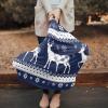 Baby Car Seat Covers Christmas Elk Winter Snowflake Blue Nursing Covers Breastfeeding Scarf Soft Stretchy Carseat Canopy Cover Shopping Cart Cover Stroller Covers for Baby Girls Boys view 2