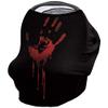 Baby Car Seat Covers Halloween Bloody Hand Image Nursing Covers Breastfeeding Scarf Soft Stretchy Carseat Canopy Cover Shopping Cart Cover Stroller Covers for Baby Girls Boys view 1